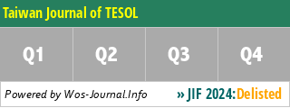 Taiwan Journal of TESOL - WoS Journal Info