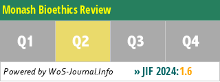 Monash Bioethics Review - WoS Journal Info
