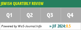 JEWISH QUARTERLY REVIEW - WoS Journal Info