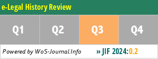 e-Legal History Review - WoS Journal Info