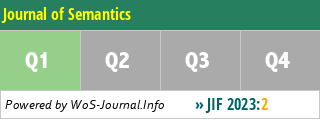 Journal of Semantics - WoS Journal Info