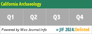 California Archaeology - WoS Journal Info
