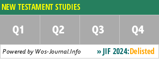 NEW TESTAMENT STUDIES - WoS Journal Info
