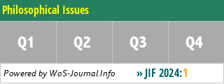 Philosophical Issues - WoS Journal Info