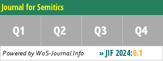 Journal for Semitics - WoS Journal Info