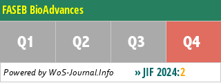 FASEB BioAdvances - WoS Journal Info