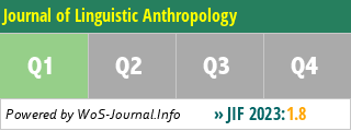 Journal of Linguistic Anthropology - WoS Journal Info