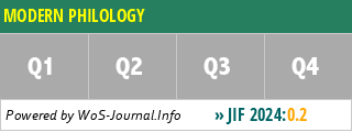 MODERN PHILOLOGY - WoS Journal Info