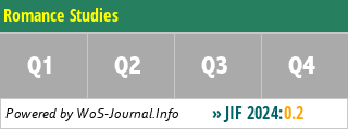 Romance Studies - WoS Journal Info