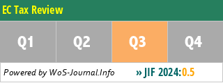 EC Tax Review - WoS Journal Info