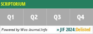 SCRIPTORIUM - WoS Journal Info