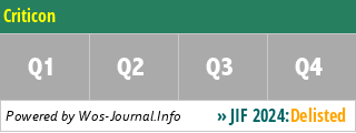Criticon - WoS Journal Info