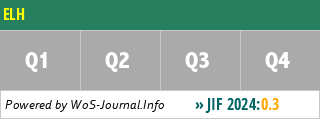 ELH - WoS Journal Info