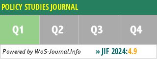 POLICY STUDIES JOURNAL - WoS Journal Info
