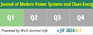 Journal of Modern Power Systems and Clean Energy - WoS Journal Info