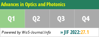 Advances in Optics and Photonics - WoS Journal Info