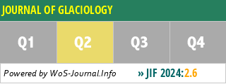 JOURNAL OF GLACIOLOGY - WoS Journal Info