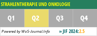 STRAHLENTHERAPIE UND ONKOLOGIE - WoS Journal Info