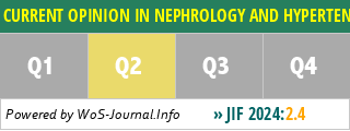 CURRENT OPINION IN NEPHROLOGY AND HYPERTENSION - WoS Journal Info