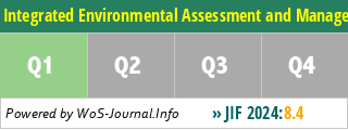 Integrated Environmental Assessment and Management - WoS Journal Info