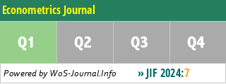 Econometrics Journal - WoS Journal Info