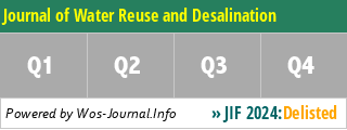 Journal of Water Reuse and Desalination - WoS Journal Info