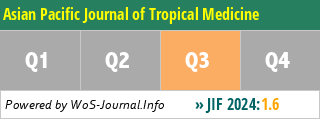 Asian Pacific Journal of Tropical Medicine - WoS Journal Info