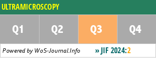 ULTRAMICROSCOPY - WoS Journal Info