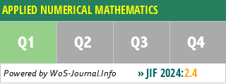 APPLIED NUMERICAL MATHEMATICS - WoS Journal Info