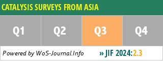 CATALYSIS SURVEYS FROM ASIA - WoS Journal Info