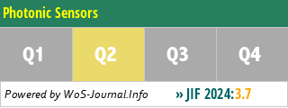 Photonic Sensors - WoS Journal Info