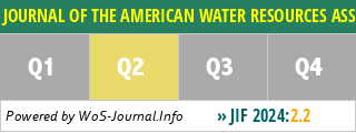 JOURNAL OF THE AMERICAN WATER RESOURCES ASSOCIATION - WoS Journal Info