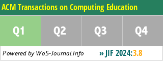 ACM Transactions on Computing Education - WoS Journal Info