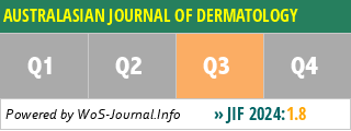 AUSTRALASIAN JOURNAL OF DERMATOLOGY - WoS Journal Info