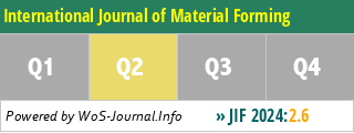 International Journal of Material Forming - WoS Journal Info