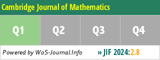 Cambridge Journal of Mathematics - WoS Journal Info