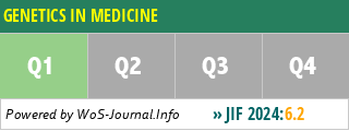 GENETICS IN MEDICINE - WoS Journal Info