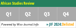 African Studies Review - WoS Journal Info