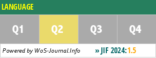 LANGUAGE - WoS Journal Info