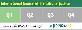 International Journal of Transitional Justice - WoS Journal Info