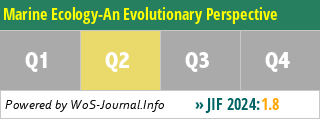 Marine Ecology-An Evolutionary Perspective - WoS Journal Info