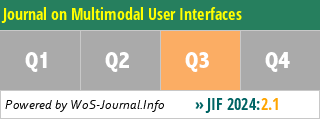Journal on Multimodal User Interfaces - WoS Journal Info