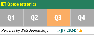 IET Optoelectronics - WoS Journal Info