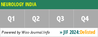NEUROLOGY INDIA - WoS Journal Info