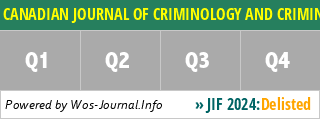 CANADIAN JOURNAL OF CRIMINOLOGY AND CRIMINAL JUSTICE - WoS Journal Info