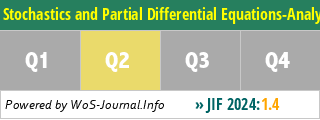 Stochastics and Partial Differential Equations-Analysis and Computations - WoS Journal Info