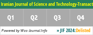 Iranian Journal of Science and Technology-Transactions of Civil Engineering - WoS Journal Info