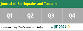 Journal of Earthquake and Tsunami - WoS Journal Info