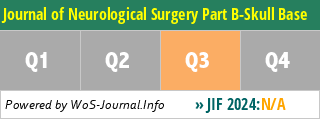 Journal of Neurological Surgery Part B-Skull Base - WoS Journal Info