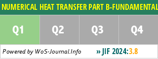 NUMERICAL HEAT TRANSFER PART B-FUNDAMENTALS - WoS Journal Info